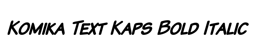 Komika Text Kaps Bold Italic