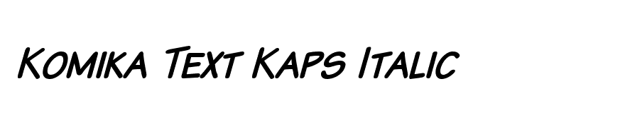 Komika Text Kaps Italic
