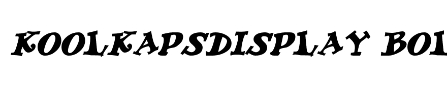 KoolKapsDisplay Bold Italic
