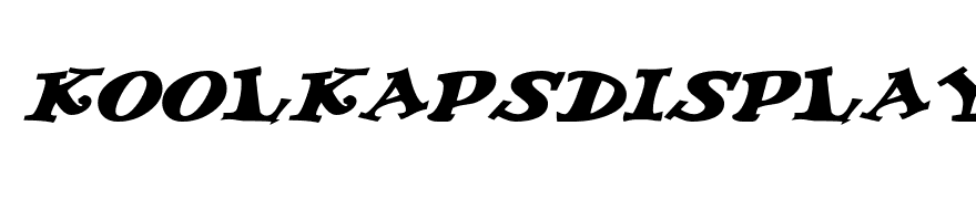 KoolKapsDisplayHvy Bold Italic