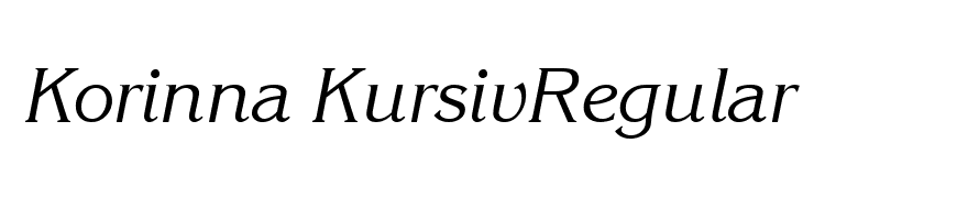 Korinna-KursivRegular