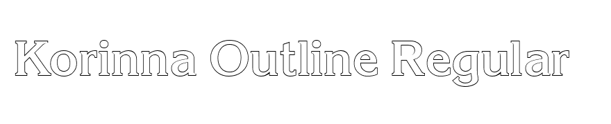 Korinna Outline Regular