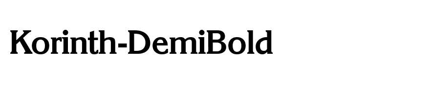 Korinth-DemiBold
