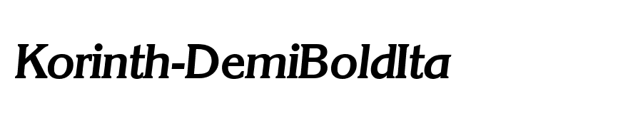 Korinth-DemiBoldIta