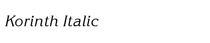Korinth Italic