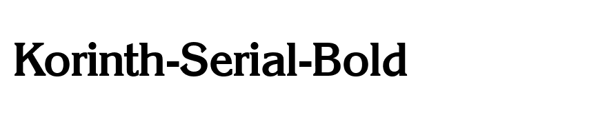 Korinth-Serial-Bold