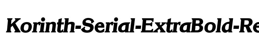 Korinth-Serial-ExtraBold-RegularItalic