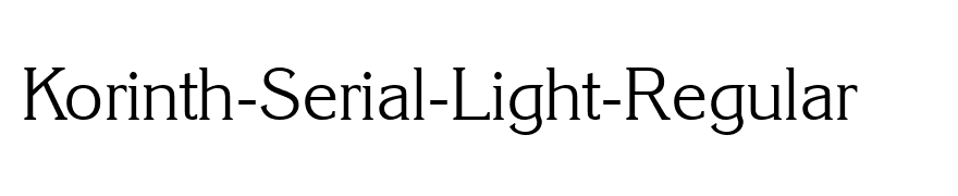 Korinth-Serial-Light-Regular