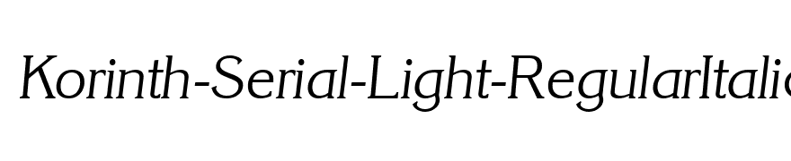 Korinth-Serial-Light-RegularItalic