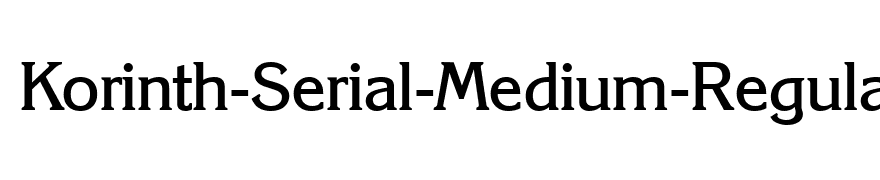 Korinth-Serial-Medium-Regular