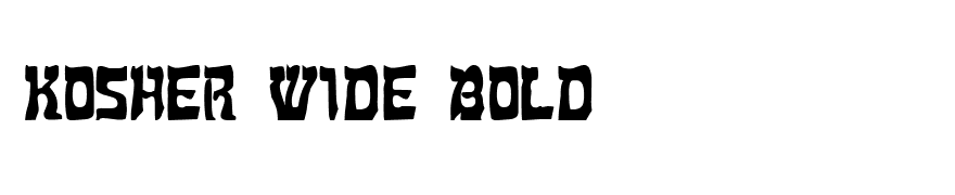 Kosher Wide Bold
