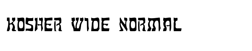 Kosher Wide Normal