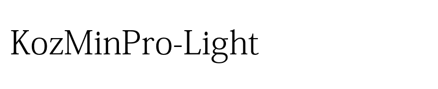KozMinPro-Light
