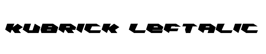 Kubrick Leftalic Condensed