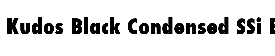 Kudos Black Condensed SSi Extra Bold Condensed