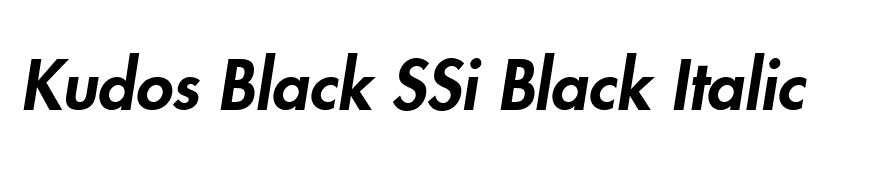 Kudos Black SSi Black Italic