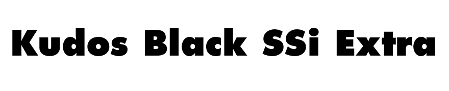Kudos Black SSi Extra Bold