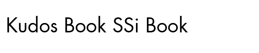 Kudos Book SSi Book