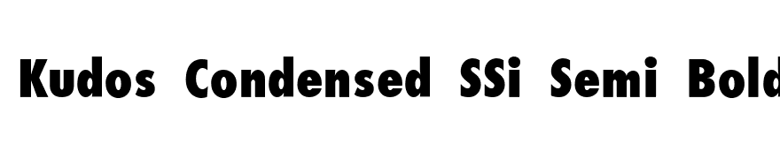 Kudos Condensed SSi Semi Bold Condensed