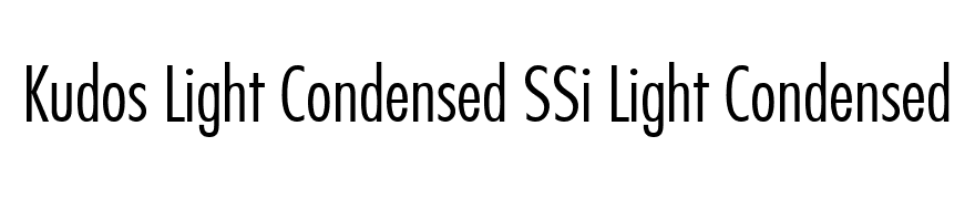 Kudos Light Condensed SSi Light Condensed
