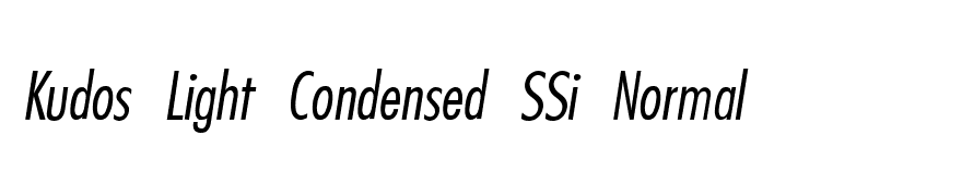 Kudos Light Condensed SSi Normal
