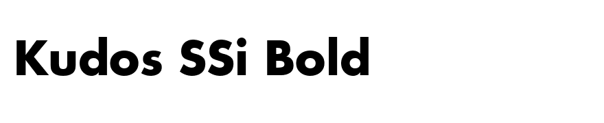 Kudos SSi Bold