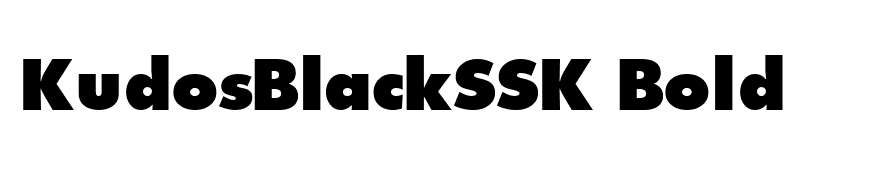 KudosBlackSSK Bold