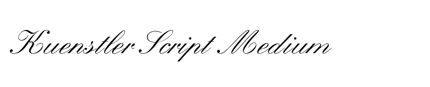 Kuenstler Script Medium