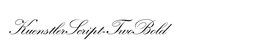 KuenstlerScript-TwoBold