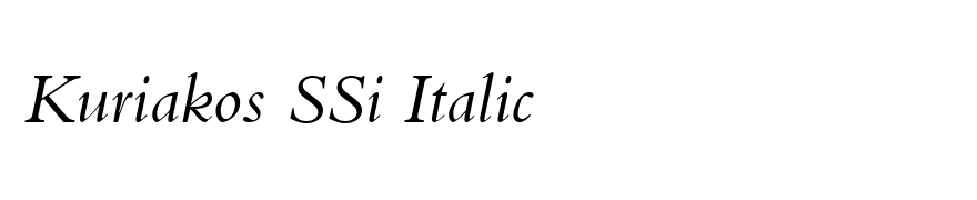 Kuriakos SSi Italic