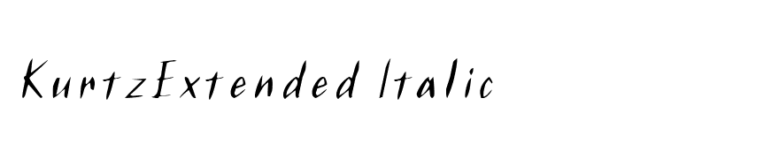 KurtzExtended Italic