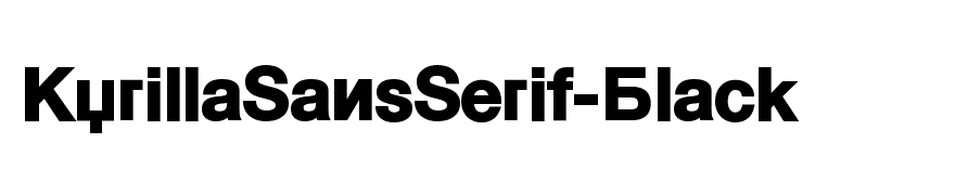 KyrillaSansSerif-Black