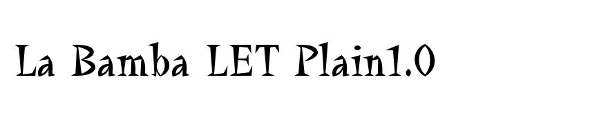 La Bamba LET Plain1.0