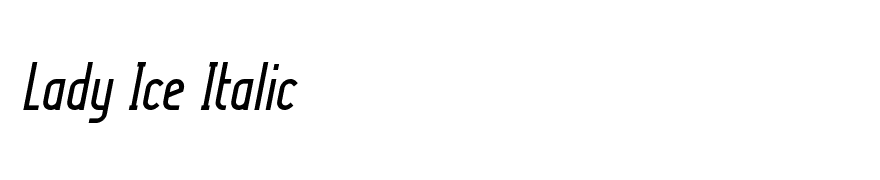 Lady Ice Italic