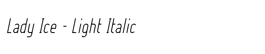 Lady Ice - Light Italic