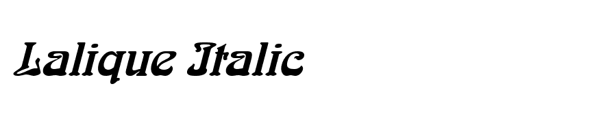 Lalique Italic