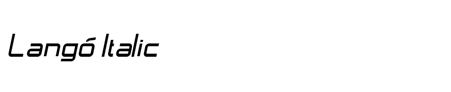 Langó Italic