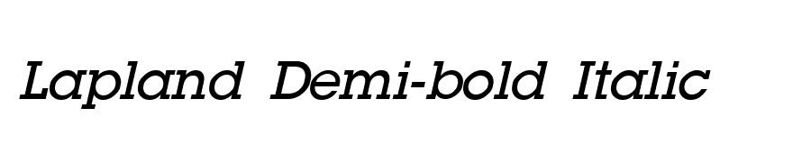 Lapland Demi-bold Italic