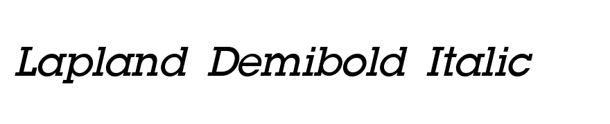 Lapland Demibold Italic