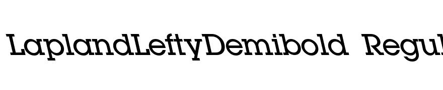 LaplandLeftyDemibold Regular