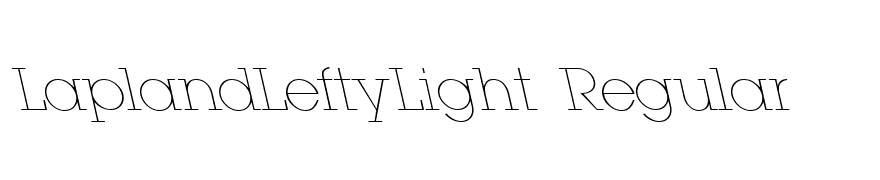 LaplandLeftyLight Regular