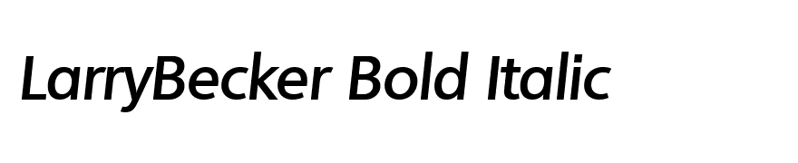 LarryBecker Bold Italic
