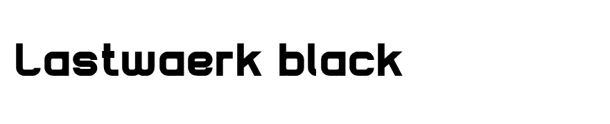Lastwaerk black