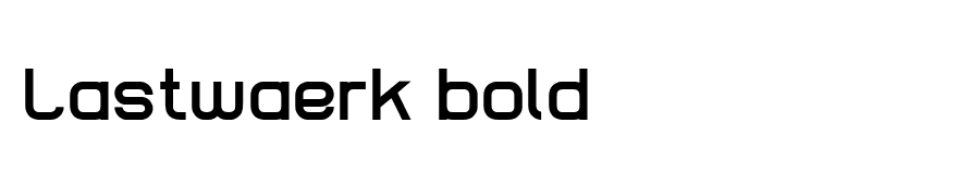 Lastwaerk bold