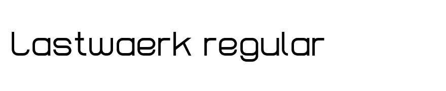 Lastwaerk regular
