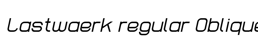 Lastwaerk regular Oblique