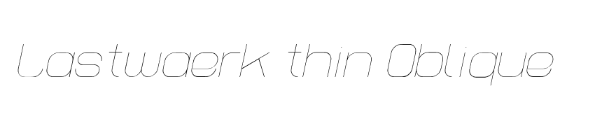 Lastwaerk thin Oblique