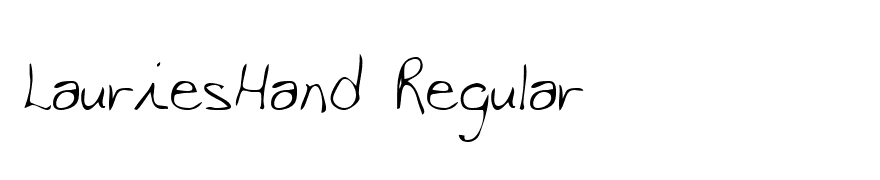 LauriesHand Regular