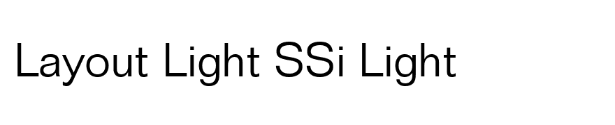 Layout Light SSi Light
