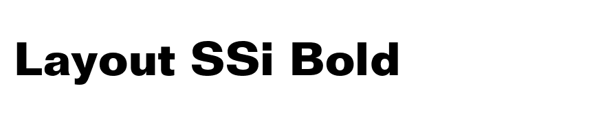 Layout SSi Bold